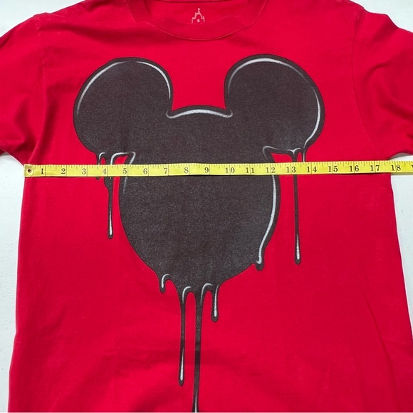Disneyland Resort Hanes Walt Disney World Red T-shirt - Dripping Mickey Head - S - Picture 6 of 7